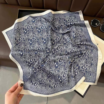 Square Scarf Womens Fashionable Small Neckerchief 70cm
