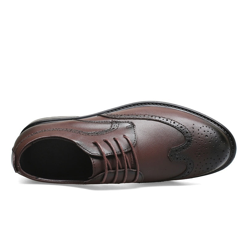 Business Formal Thick-soled Invisible Height-increasing 8cm Casual Leather Shoes