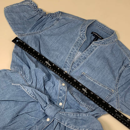 VERONICA BEARD Jeans Women's Dunn Mini Dress Sz-10 Iceberg J24067101286IC