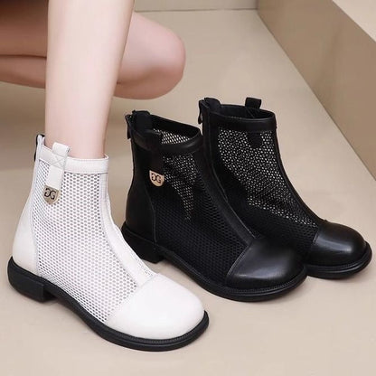 Womens Summer Thin Mesh Breathable Martin Boots