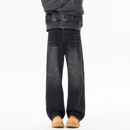 American-style Distressed Jeans For Men Versatile And Casual