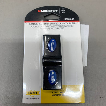 MONSTER Swivel Jack Coupler Blue/Black 140083-00