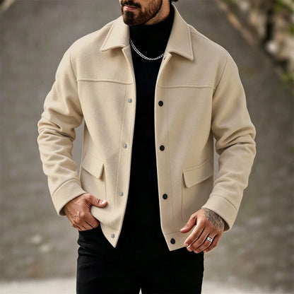 Men's Fashionable Wool Jacket Coat