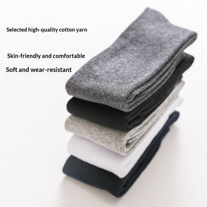 Mens SpringSummer Solid-Color Ankle Socks