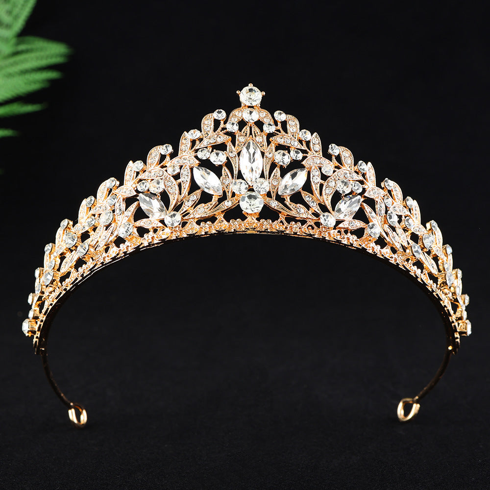 Alloy Rhinestone Princess Birthday Crown Photo Studio Hair Accessory