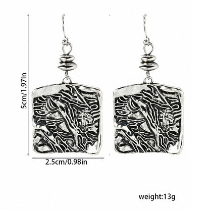 Vintage Square Earrings For Women