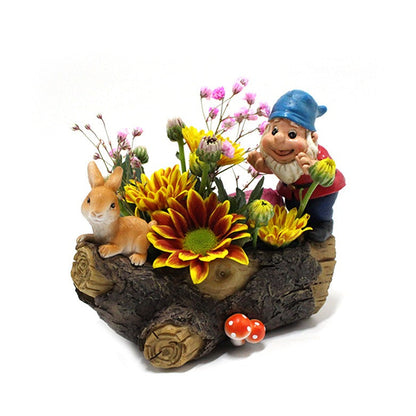 Dwarf Rabbit Flower Pot Decoration Creative Elf Flower Pot Garden Decoration