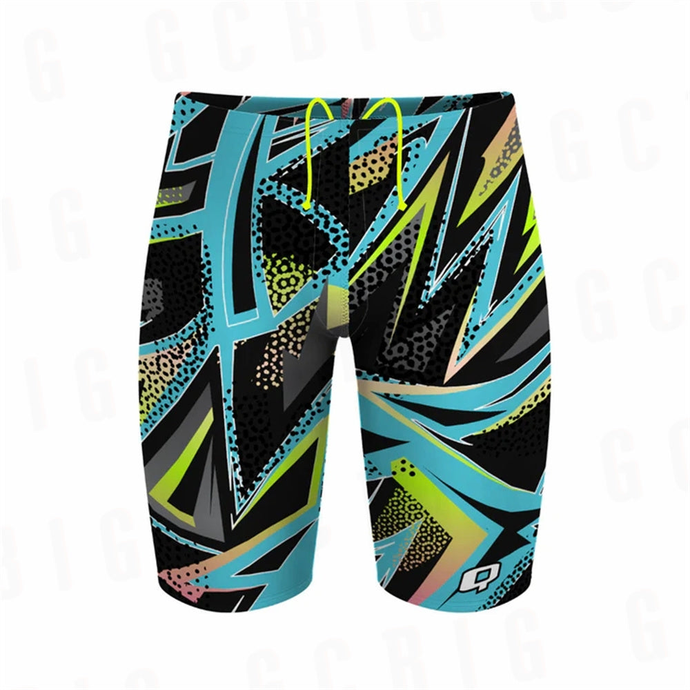 Men's Flat-crease Swim Trunks, Quick-drying Beach Shorts