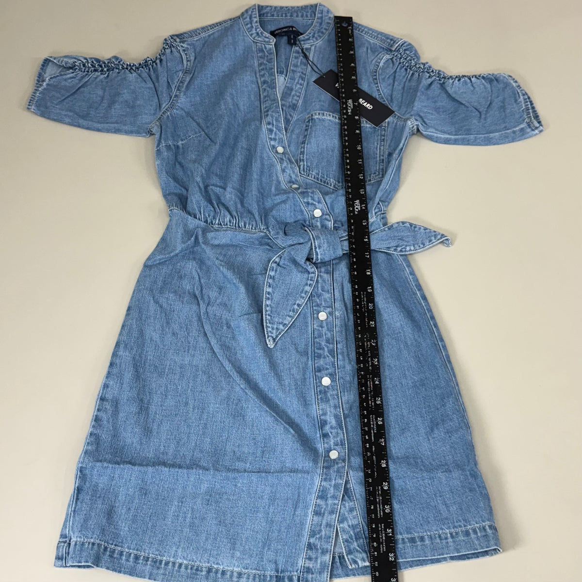 VERONICA BEARD Jeans Women's Dunn Mini Dress Sz-00 Iceberg J24067101286IC