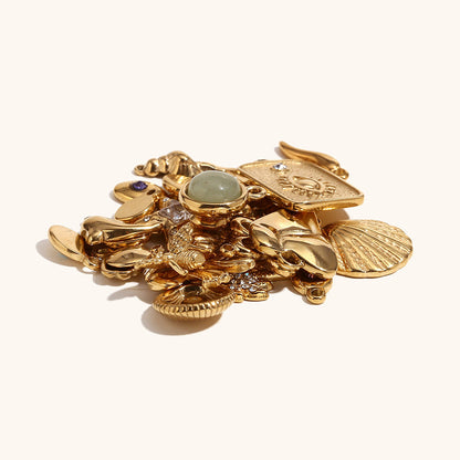 Creative Jewelry Accessory Stainless Steel Pendant With 14K Gold Plating