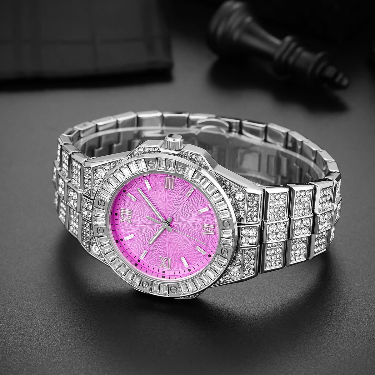Full-diamond Watch Unisex Hip-hop Party Wristwatch
