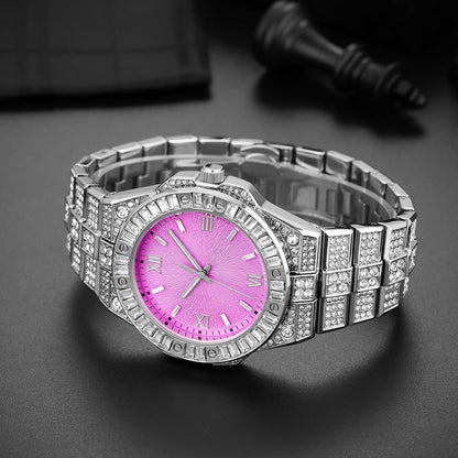 Full-diamond Watch Unisex Hip-hop Party Wristwatch