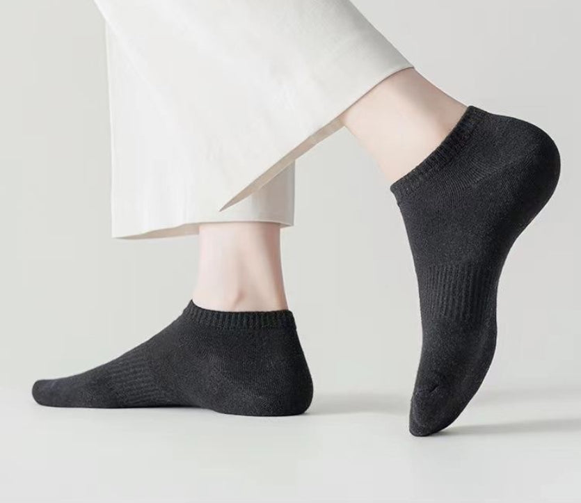 Solid-color Summer No-show Socks For Men And Women