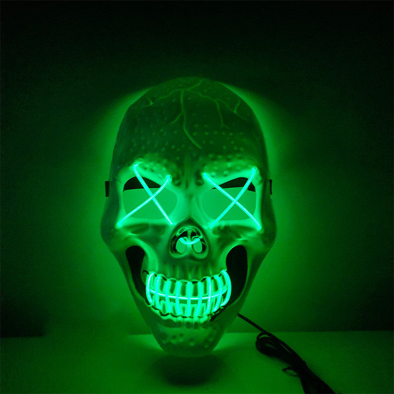 Halloween Skull Glowing Mask Bar Night Horror