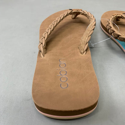 COBIAN Braided Pacifica Sandals Women's SZ 9, EU 41 TAN BBP23-230-9