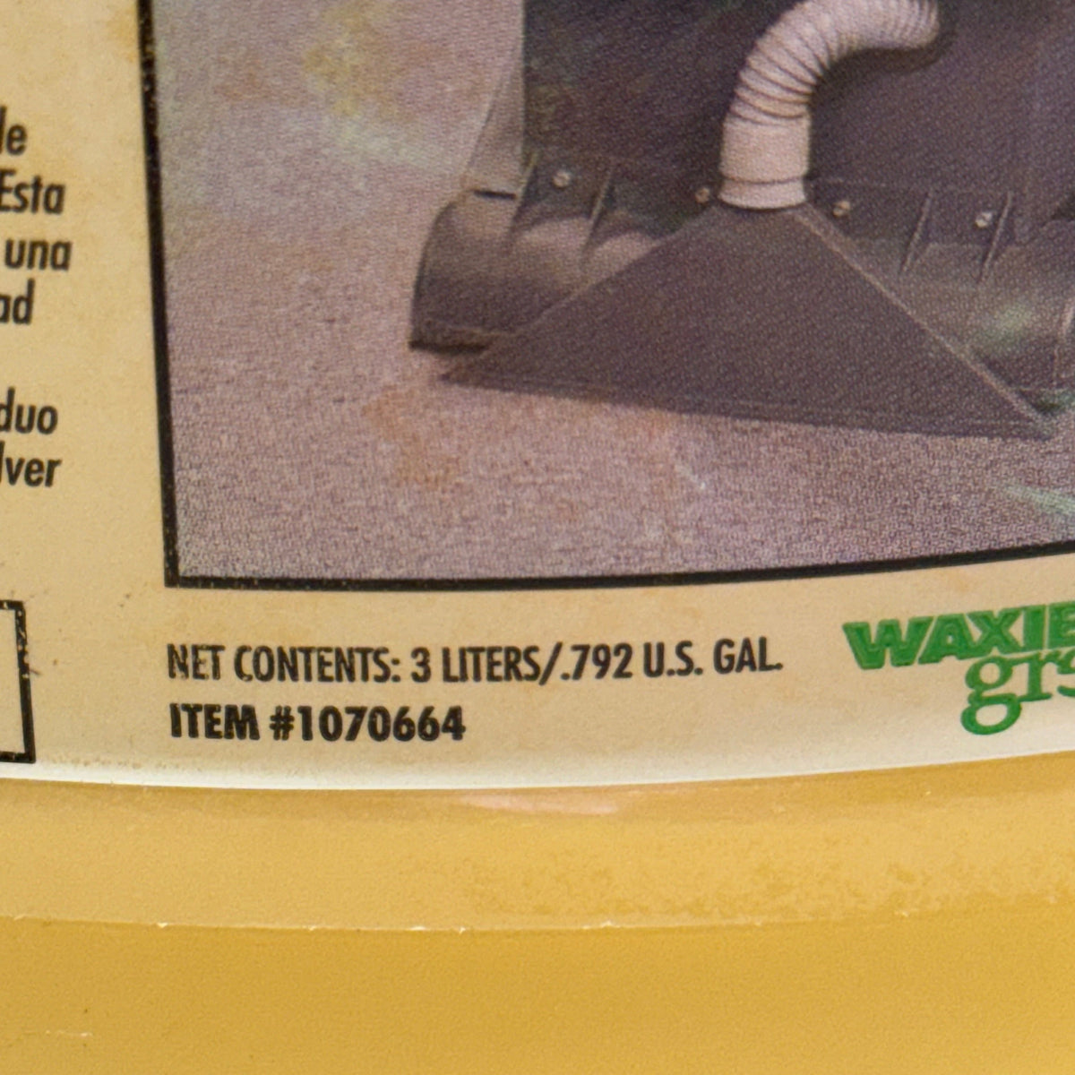 WAXIE-GREEN 843 Encapsulating Carpet Spin Bonnet Shampoo 3 Lt Yellow 1070664