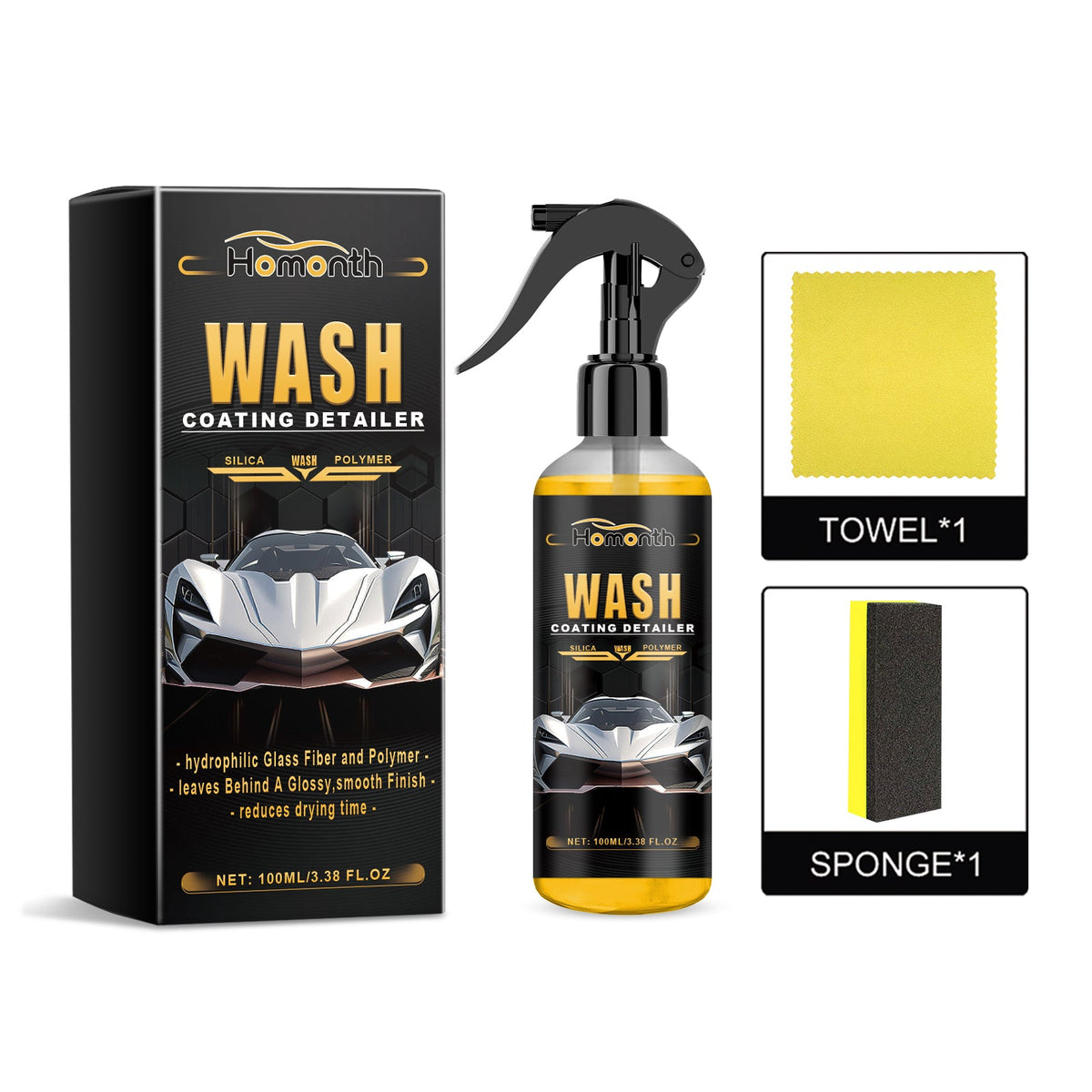 Wash Coating Detailer, Decontamination Refurbishment Maintenance Brightening Multi-Purpose Cleaning And Care Agent