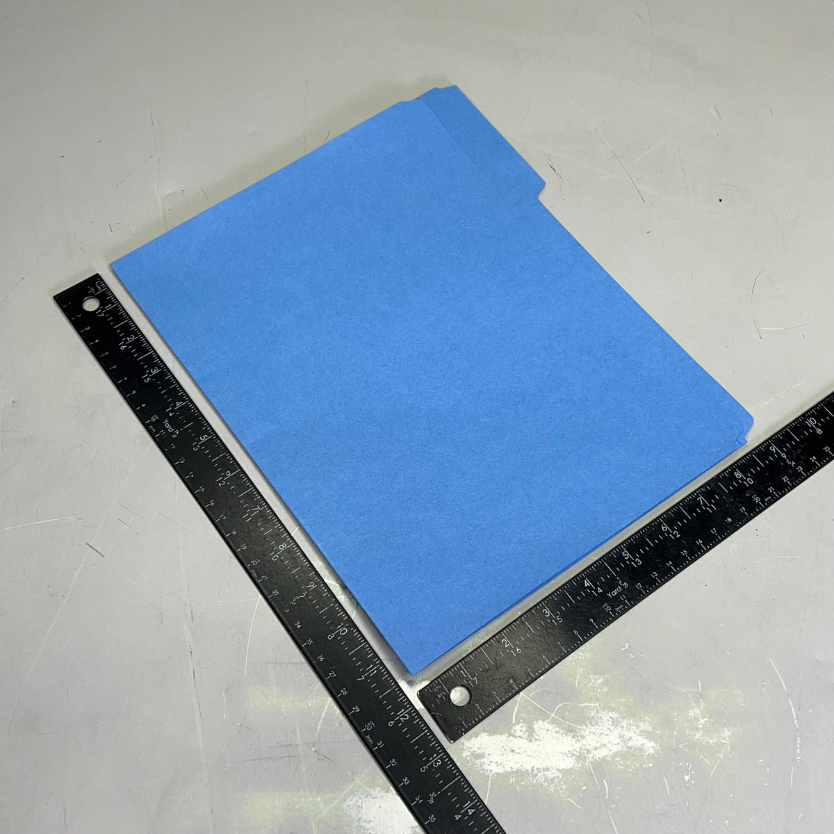 SMEAD (100 PACK) Color File Folders W/ Reinforcement Tabs 1/3 Cut Blue 12034