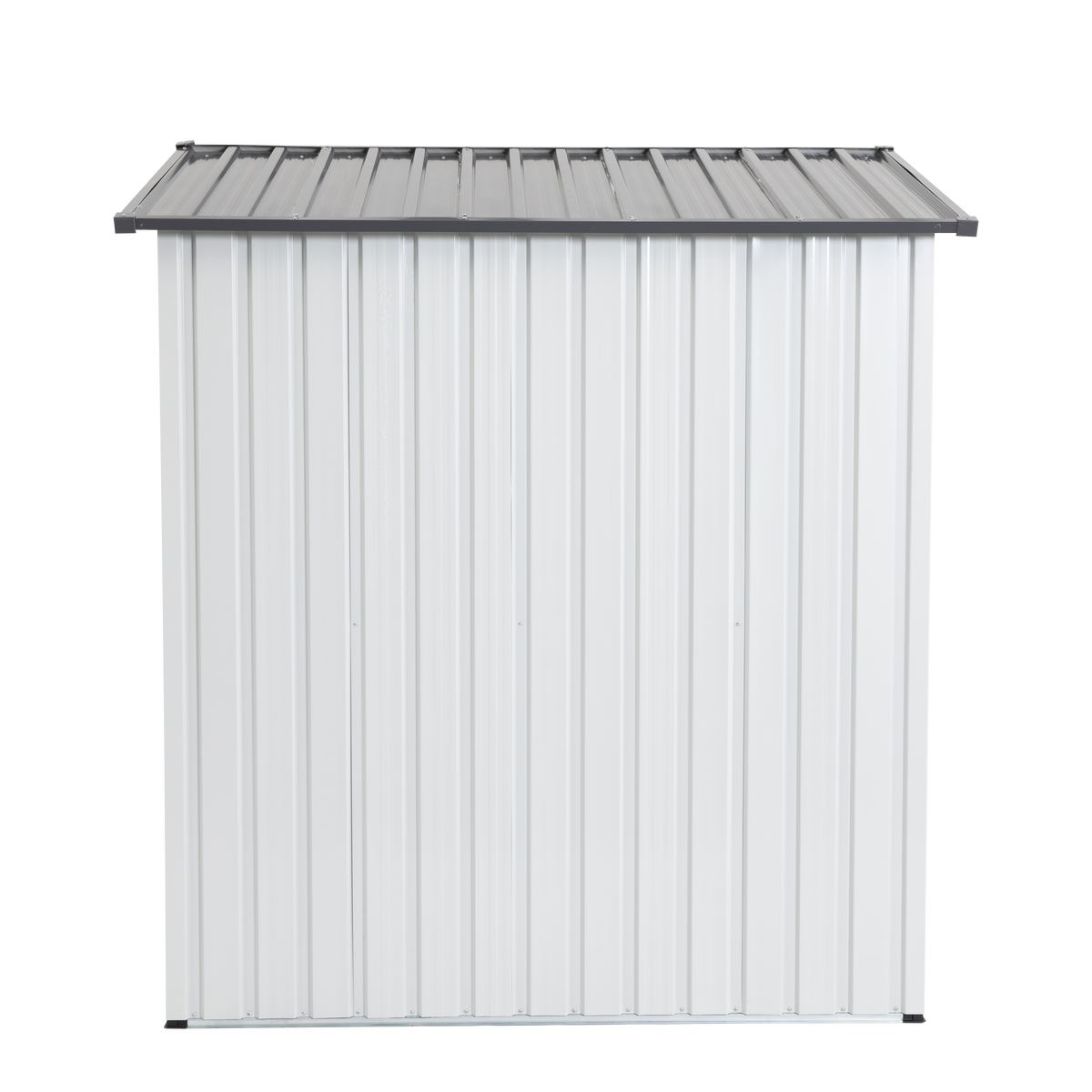 XWT016 Garden Metal Storage Lifter Shed Gray White 5x3x6ft outdoor storing tools Rainproof Hinge door version