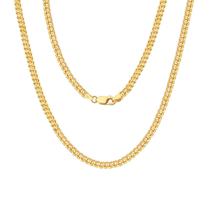 S925 Sterling Silver Franco Chain Necklace Without Pendants