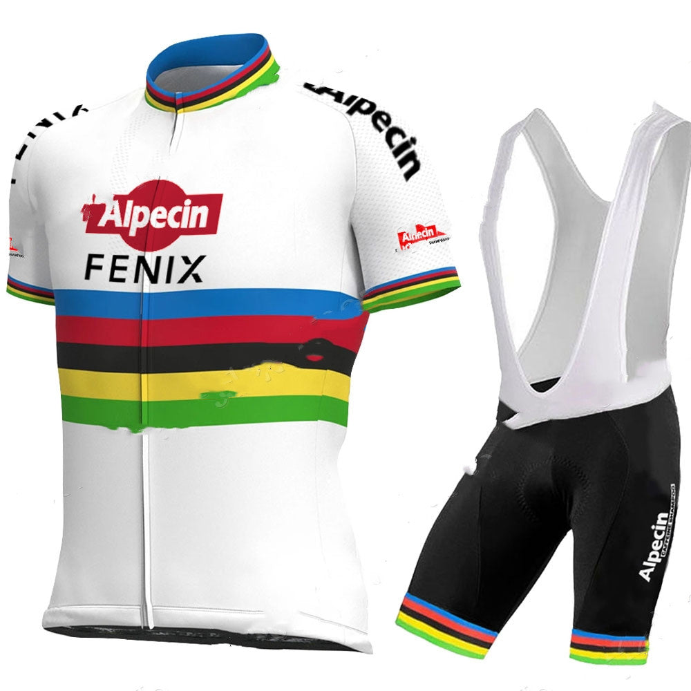 Short-sleeved Bib Cycling Jersey Suit