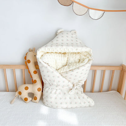 Autumn And Winter Thickened Baby Cotton Wrinkled Beanie Velvet Quilt