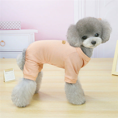 Thin VIP Bichon Small Dog Cat Homewear Pajamas