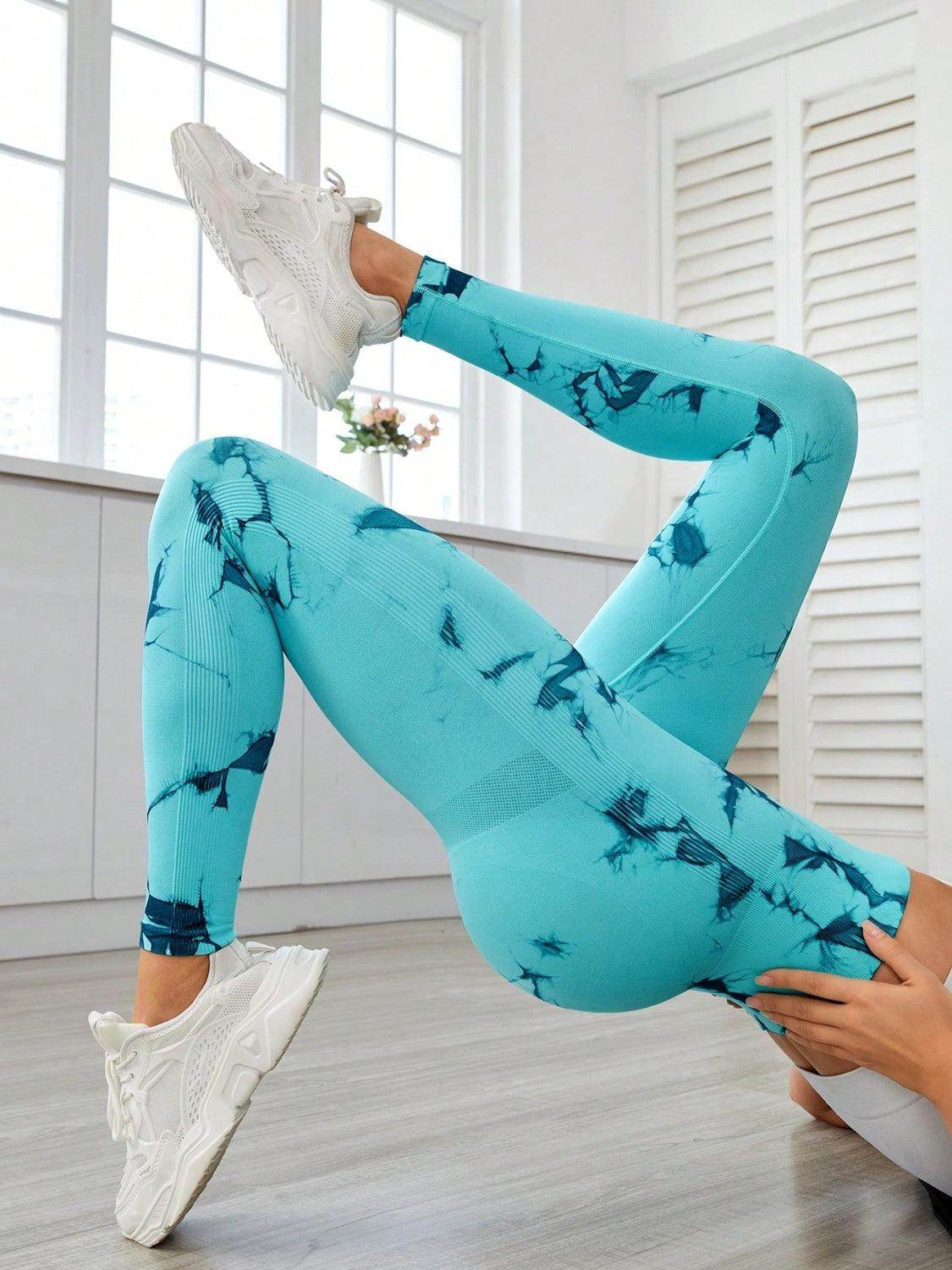 Stylish Printed High Waist Active Leggings for Comfort