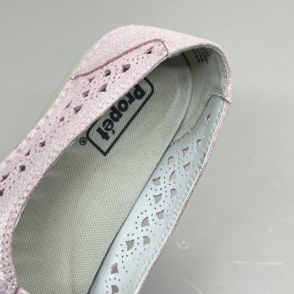 PROPET Cabrini Full Grain Leather Arch Support Women Sz 10.5 X(2E) Blush WCX064L