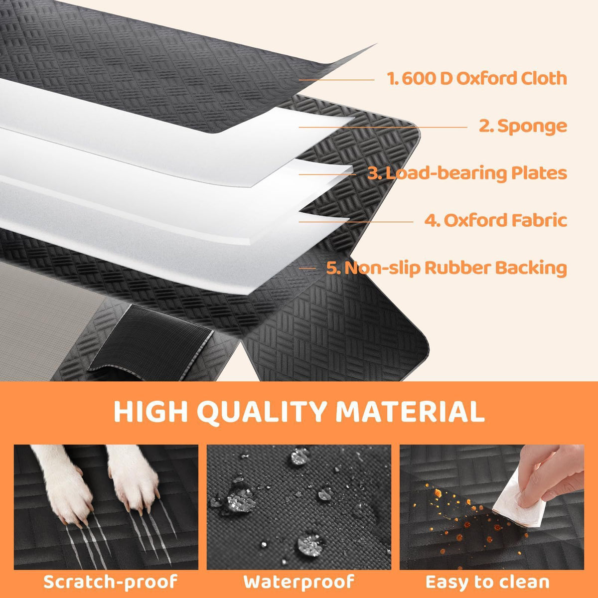 Car Pet Mat Rear Seat