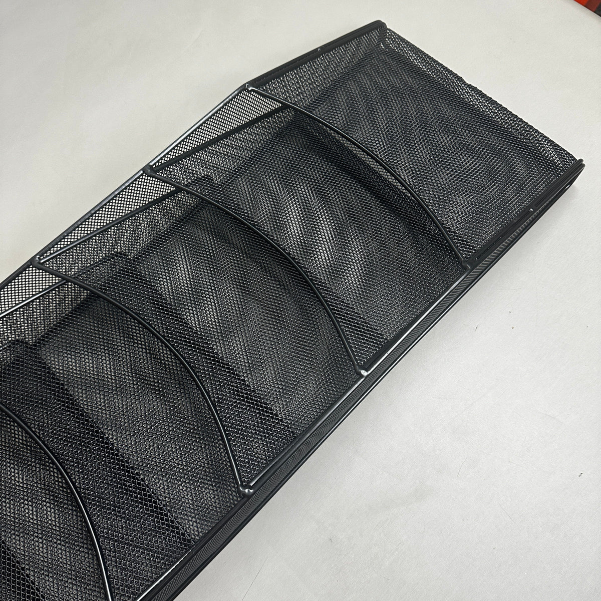 SAFCO 9 Pocket Mesh Literature Magazine Rack Onyx Black