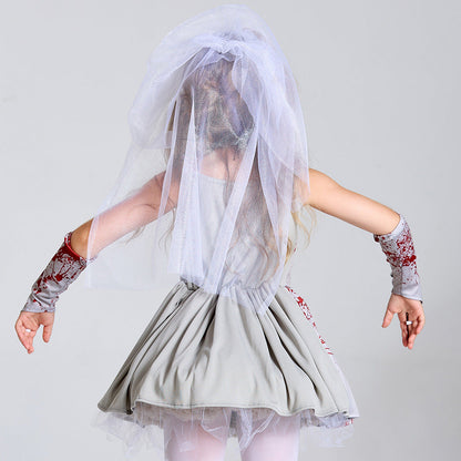 Halloween Costume Children's Gray Pettiskirt