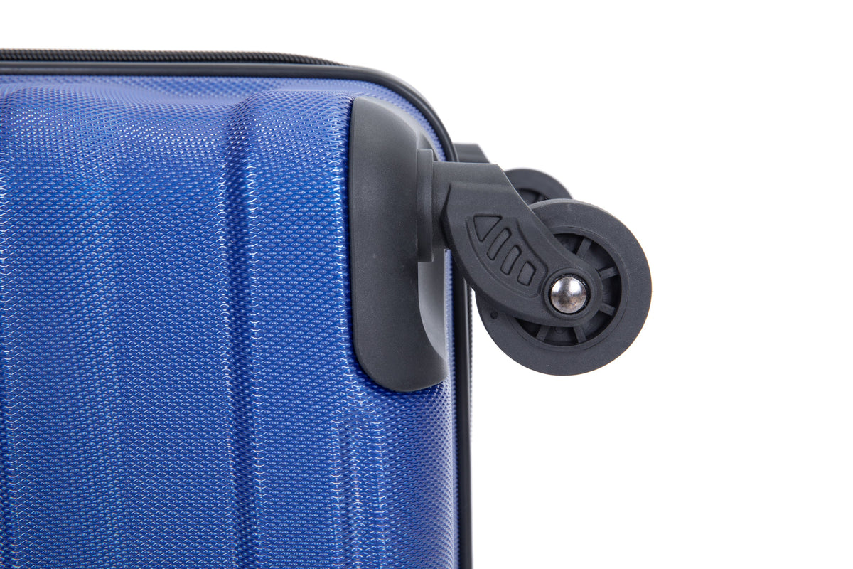 3 Piece Luggage Sets PC Lightweight & Durable Expandable Suitcase with Two Hooks, Spinner Wheels, TSA Lock, (21/25/29) Dark Blue