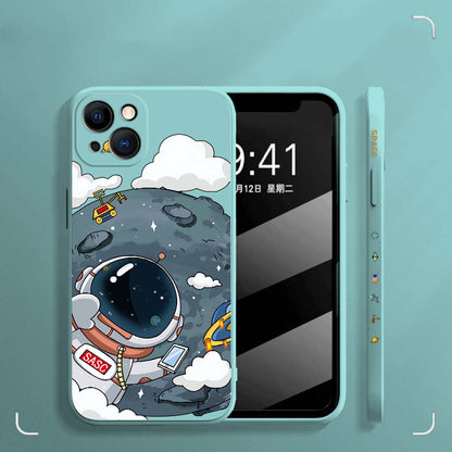 Rubik's Cube TPU Phone Case Side Astronaut
