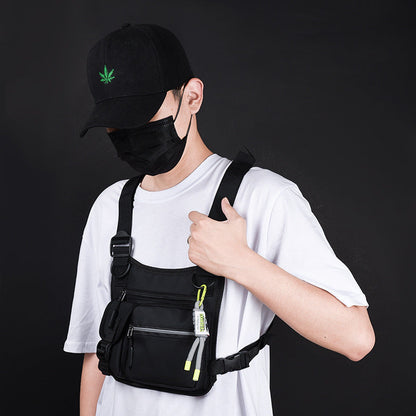 Workwear Functional Vest Chest Bag Reflective