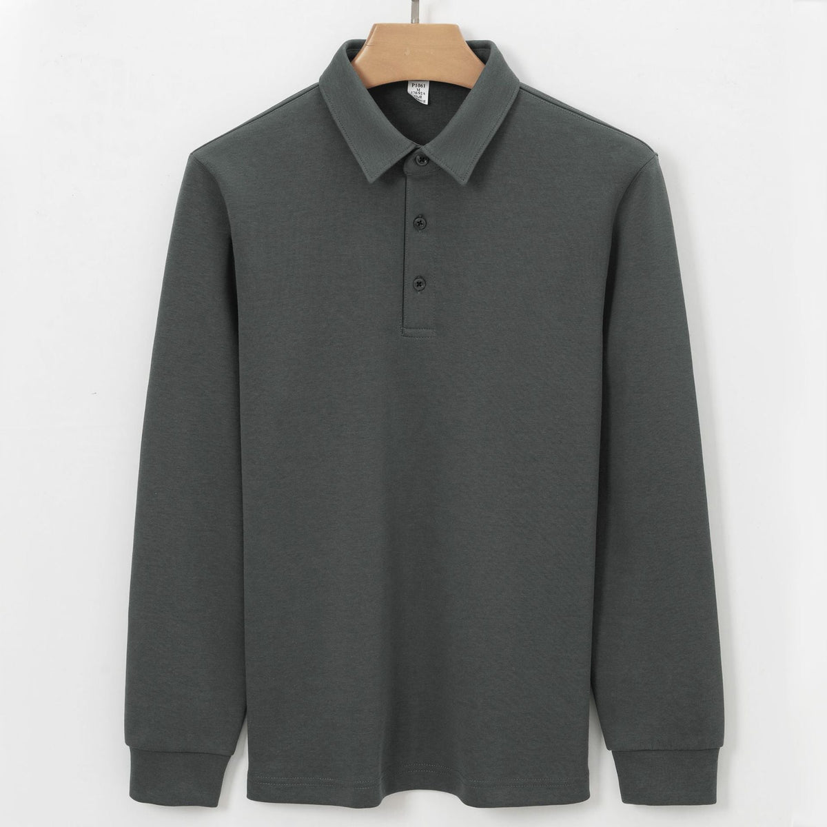 Unisex Thickened Long Sleeve Polo Shirt