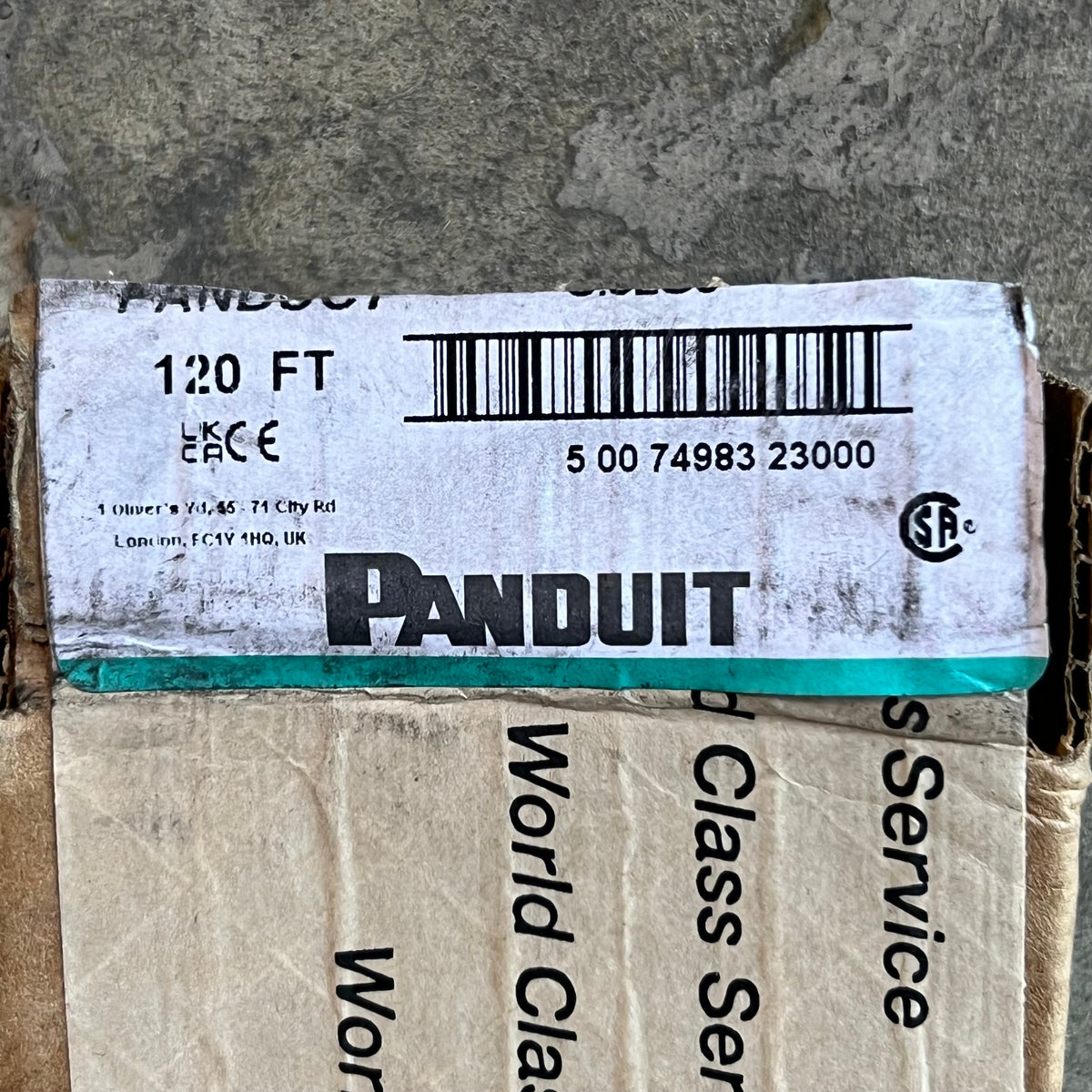 PANDUIT (20 Pcs) Wiring Duct Cover Type C Sz 1/2" Grey (New Other)