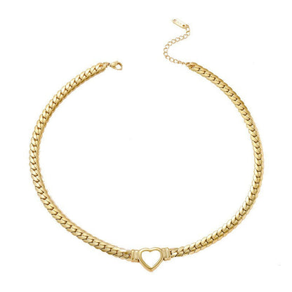 Lux Titanium Snake Bones Clavicle Necklace