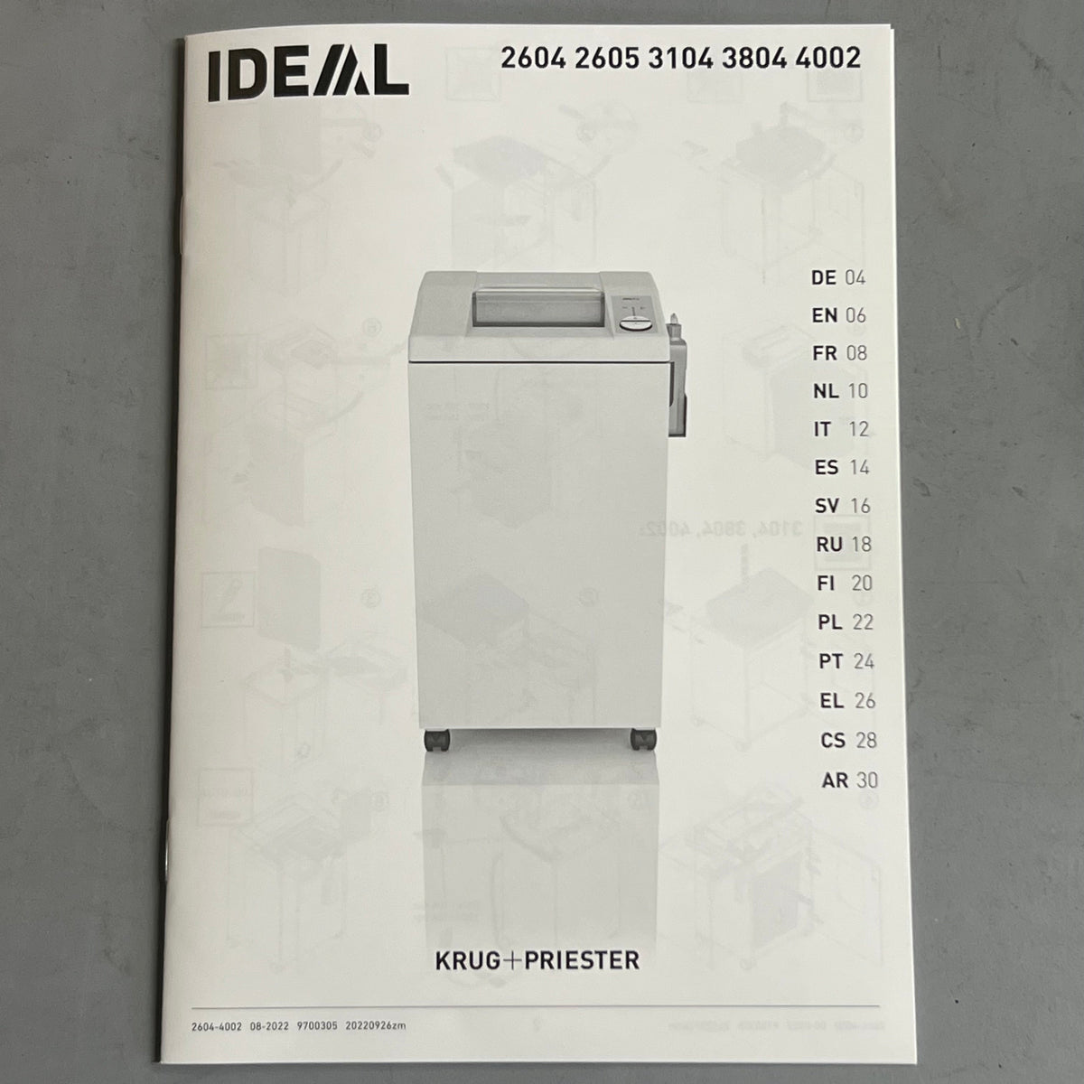 IDEAL Centralized Destroyit 2604 Paper Shredder P-4 Cross-Cut DSH0362L (new other)