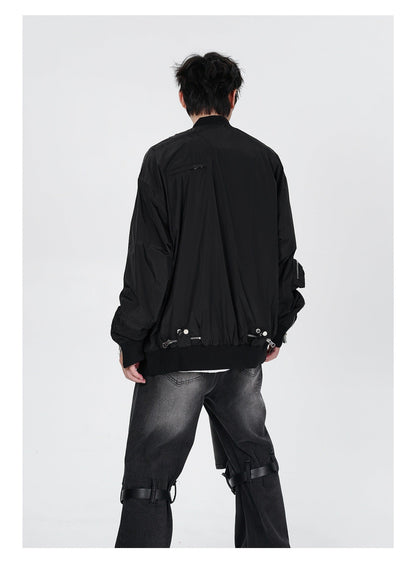 Multi-zipper Couple Workwear Jacket