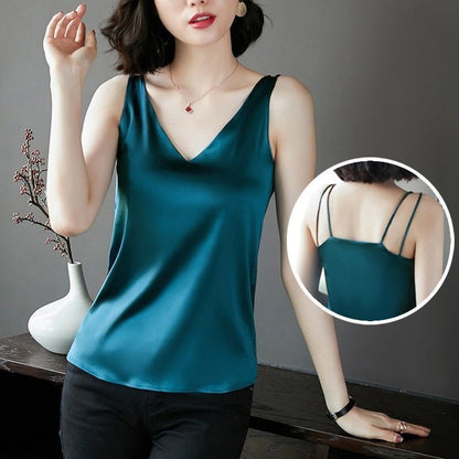 Shoulder-studded Beaded Pullover Long-sleeve Chiffon Blouse For Women