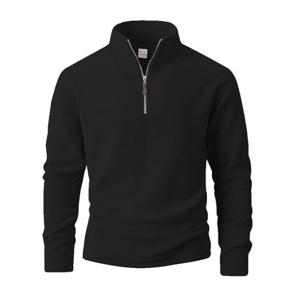 New Mens Fleece Casual Solid-color Hoodie