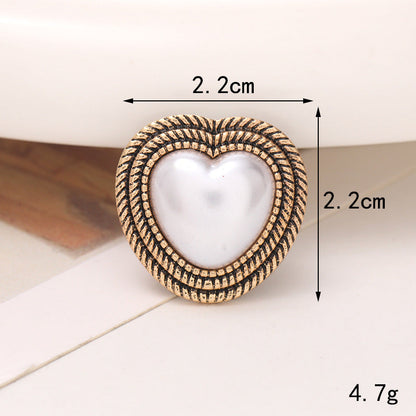 Jeans Button Hole Shoes Diy Accessories Bright Crystal Classic Style Ornament Accessories Upper Pearl Flower