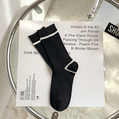 Embroidered Socks For Children With Double Stitches