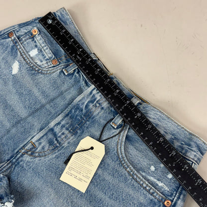 LEVIS 501 Original Fit High Rise Shorts Women's Sz 28 Vague Finish Medium Wash