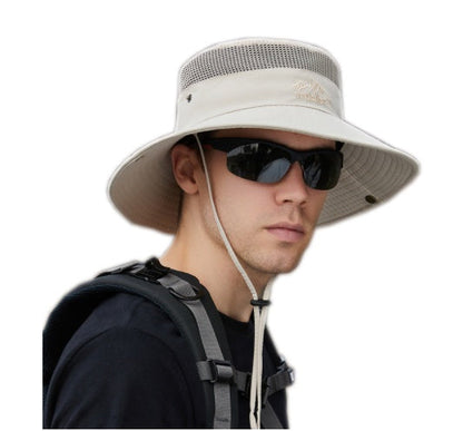 Solid Color Big Brim Sun Hat Outdoor Protection