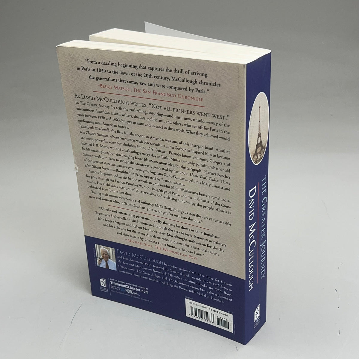THE GREATER JOURNEY  Americans In Paris By David McCullough Paperback Book