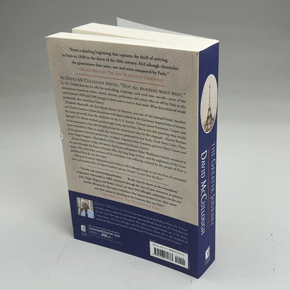 THE GREATER JOURNEY  Americans In Paris By David McCullough Paperback Book