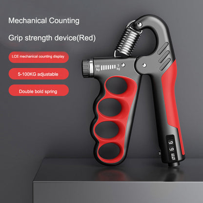 Adjustable Grip Strength Gauge Counting Type Spring Grip Strength Gauge Handshake Holder