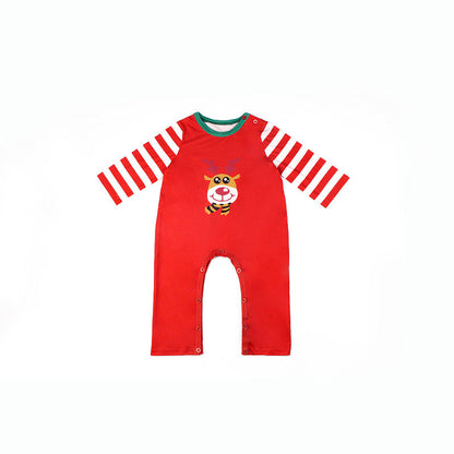 Printed Long-sleeved Casual Parent-child Suit
